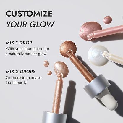 COVER FX Custom Enhancer Drops - Blossom: Soft Pink Finish - 15mL - Radiant Glow - Liquid Highlighter