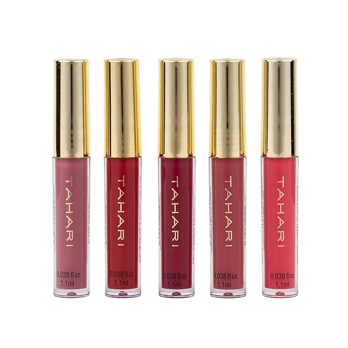 Tahari 15pc Lip Gloss Set – Lip Glosses for Women and Girls, Long-Lasting Color Lip Gloss Collection with Rich Varied Shades (Midnight Floral)