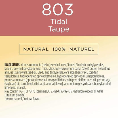 Burt's Bees 100% Natural Glossy Liquid Lipstick, Tidal Taupe, 1 Tube