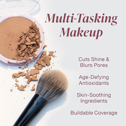 Mineral Fusion Pressed Powder Foundation, Deep 5, 0.32 Ounce (Pack of 2)