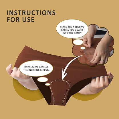 Drop-Shaped Camel Toe Concealer | Invisible, Seam-Free Protector | Reusable PU Film & Silicone for Women’s Swimwear, Leggings & Activewear (3-Pack)