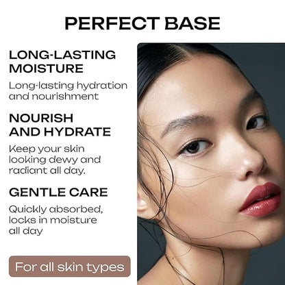 Silky Makeup Base Face Primer – Pore-Blurring, Mattifying & Hydrating Lotion – Lightweight, Oil-Free Face Cream for a Flawless, Long-Lasting Look – Preps & Protects Skin
