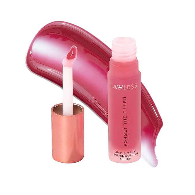 Forget the Filler Lip Plumping Line Smoothing Gloss - Sex Pot - Premium Volumizing Lip Gloss with Natural Ingredients Designed to Plump, Firm, and Hydrate Lips 0.11 oz