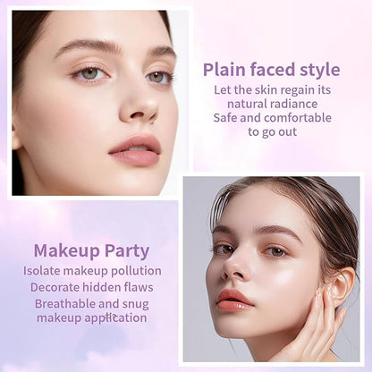 3 In 1 Primer for Face Before Makeup, Isolation Cream, Long Lasting Foundation Primer, Oil Control Waterproof & Sweat-Proof, Suitable for All Skin Types
