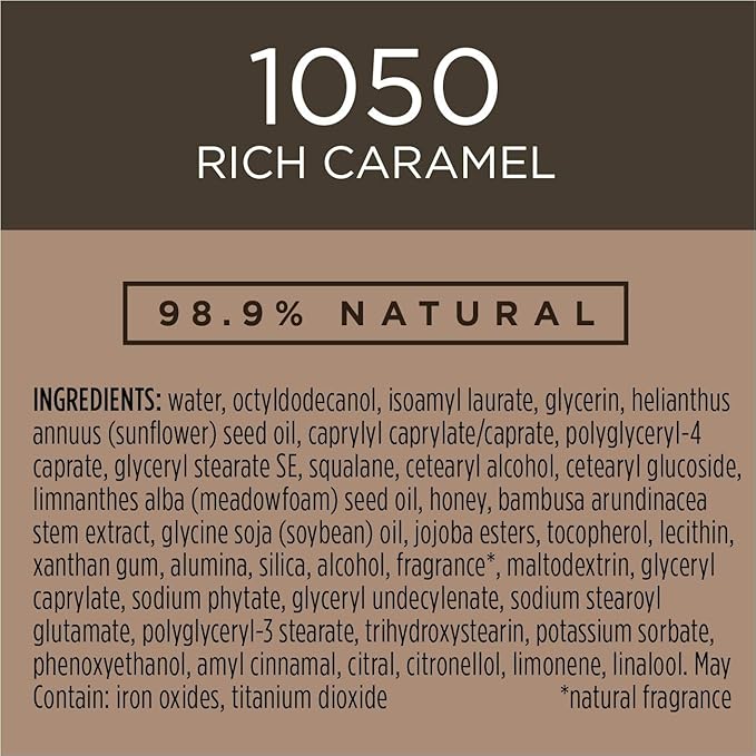 Burts Bees Goodness Glows Liquid Makeup, Rich Caramel - 1.0 Ounce (Pack of 2)