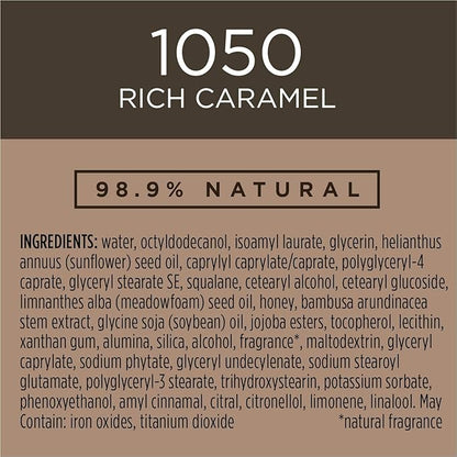 Burts Bees Goodness Glows Liquid Makeup, Rich Caramel - 1.0 Ounce (Pack of 2)