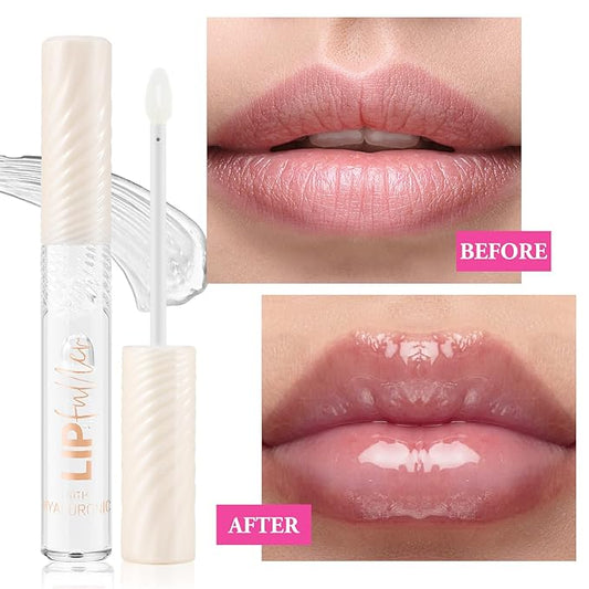 Glitter Lip Gloss, Clear Lip Glow Gloss, Hydrating And Moisturizing, Lip Gloss For Women With High Shiny Finish