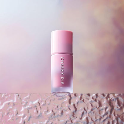 W7 Cheeky Dip Liquid Blusher - Pigmented Colour For Cheek Makeup - Satin Matte Finish - Skinny Dip (Pink)