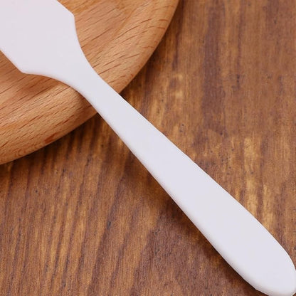 Healifty 100pcs Mini Makeup Cosmetic Spatulas Face Mask Scrapers for Women Comfortable Grip