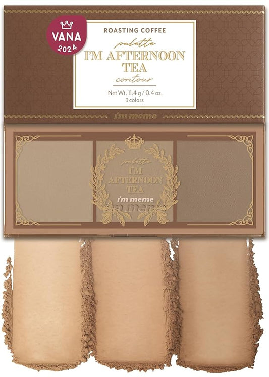 I'm Meme Palette - Afternoon Tea Contour | Roasting Coffee 0.4 Oz + NOONI Korean Facial Clenaser - Snowflake Whipping Cleanser 5.07 Fl Oz Bundle