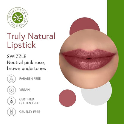 Honeybee Gardens Lip Liner + Lipstick Bundle, Swizzle + Charisma