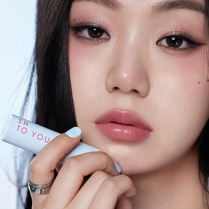 INTO YOU Multi-use Blush Stick Clean Fit and Clean Makeup, 3 in 1 Blendable Color and Cooling Water-like Feeling Blush Stick for Cheeks, Eyes and Lips, Pure Winter Rose(MS04)