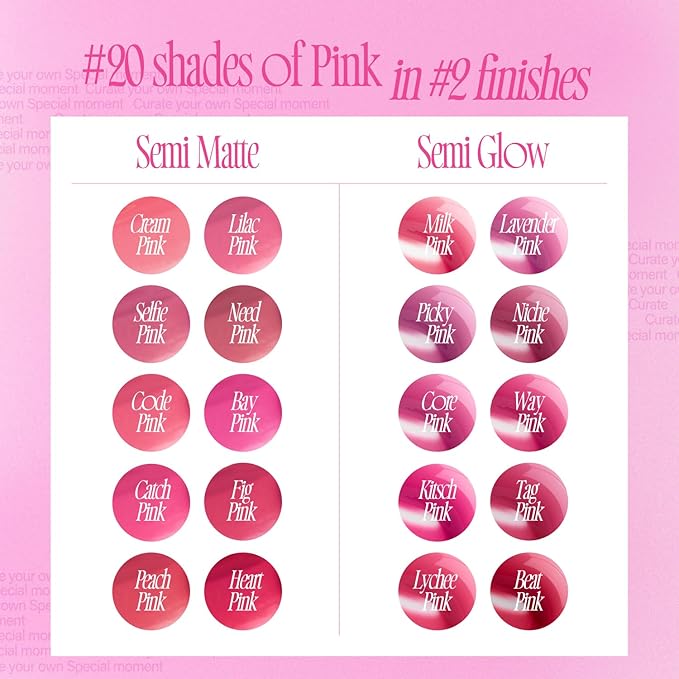 Pink Obsession Stay-Fit Lip Tint | G10 Beat Pink | Weightless & Layerable Tint for Smudge-proof, Long-lasting Wear | Soft Blur Finish or Vibrant Flush | 3.8g