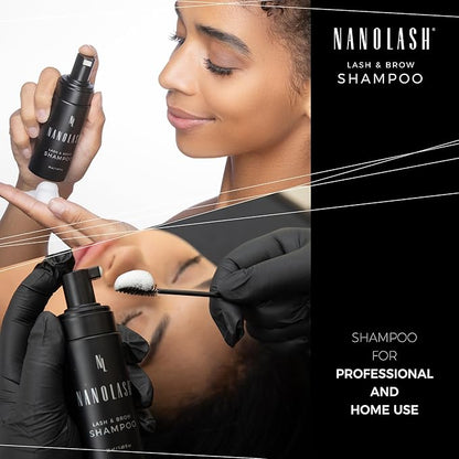 Lash & Brow Shampoo 50 ml - cleansing shampoo for eyelashes and eyebrows, eyelash foam, eyelash extension cleanser
