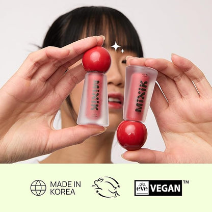MIXIK Juicy Lip Tint, Hydrating Water-Based Lip Stain and Gloss that feels light and fresh for Dewy and Radiant lips, Formulated with Blue Agave Extract for long lasting Moisturizing (Spiced Sangria)