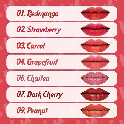 THESAEM Saemmul Mousse Candy Tint #4 Grapefruit Mousse - High Pigment Matte Finish Long Lasting Lip Stain with Honey Extracts to Hydrate Lips - Weightless & Smudge-Proof, 0.3 fl.oz.