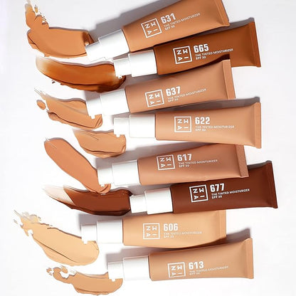 3INA MAKEUP - Vegan - Cruelty Free - The Tinted Moisturizer SPF30 613 - Nude - BB Cream Light to Medium Coverage - Hyaluronic Acid - SPF Face Moisturiser For All Skin Tones