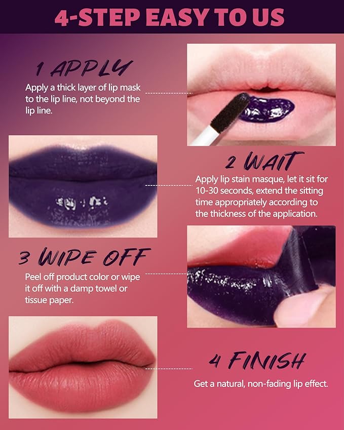 Peel Off Lip Stain Tattoo, Long Lasting Lip Liner Stain Peel Off Matte Nude Lip Gloss Light Pink Lipstick, Waterproof Smudge Proof High Pigmented Color Peel Off Lipgloss Tint Women Lip Makeup Gift-01