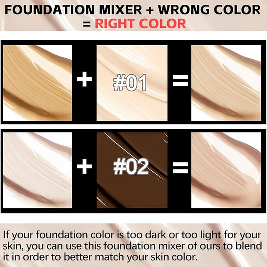 Foundation Mixer, Color Corrector, Foundation Mixing Pigment Creamy Texture Hydrated and Smooth, Foundation Shade Adjuster