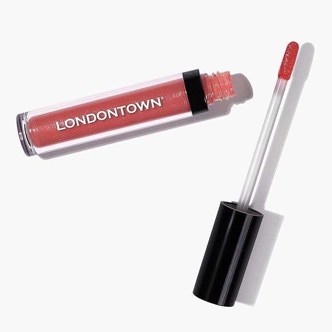 LONDONTOWN Dainty, Sun Kissed Coral, Plush Shine Lip Gloss Tube, Deep Hydrating High Shine Sheer Tint Non-Sticky Conditioning Balm
