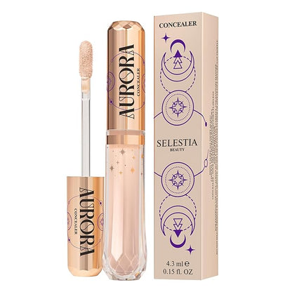 Liquid Foundation & Under Eye Concealer - Make Up Set for Flawless Warm Tone Skin Base - Matte Foundation (Cloud) and Liquid Concealer (Panna Cota)