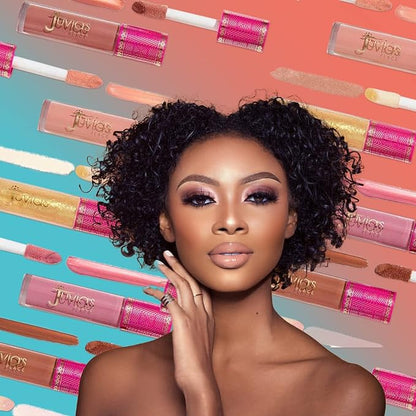 Juvia's Place Lip Gloss Reflect Maroon, Long Lasting Hydrating The Reds & Berries 0.16 oz