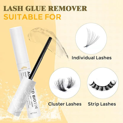 Lash Remover for Cluster Lashes and Extensions - DIY At-Home Adhesive Removal for Eyelash Clusters