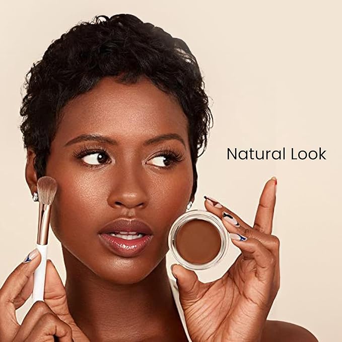 Monika Blunder Beauty - Blunder Cover Foundation, Concealer - Shade: 7 - Sieben - Deep Neutral Undertones - Clean Beauty, All-In-One, Cruelty-Free, Fragrance-Free, Vegan - 0.62 oz