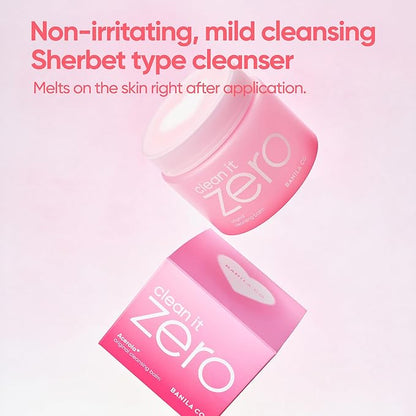 BANILA CO Clean it Zero Original Cleansing Balm Heart Edition | Korean Makeup Remover, Cleansing Oil, Cleanser for All Skin Types | Vegan | Made with Acerola Berry & Vitamin C (180ml / 6.08 fl.oz)