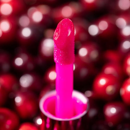essence | Hydra Kiss Lip Oil |Intense Hydration & Glossy Finish | Infused with Hyaluronic Acid, Vitamin E & Jojoba Oil | Vegan & Cruelty Free (06 | Cranberry Is Back)