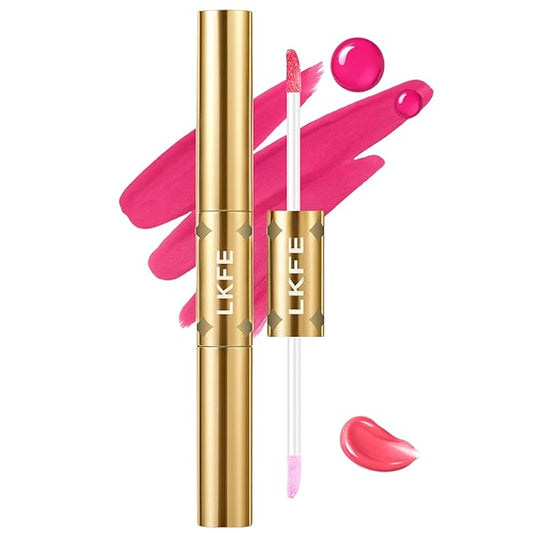 Lip Liner Stain, Long Lasting Peel Off Lip Stain, Waterproof & Transfer-Proof Matte Lip Tattoo, Easy to Use & Natural Finish (Party Pink)