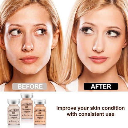 BB Facial Glow Starter Kit Hydration Serum Foundation Skincare Mix 0.27oz Hydration Ampoule and Essence Foundation 12 Vials Glow Pigment Skincare Kit (Mix color)