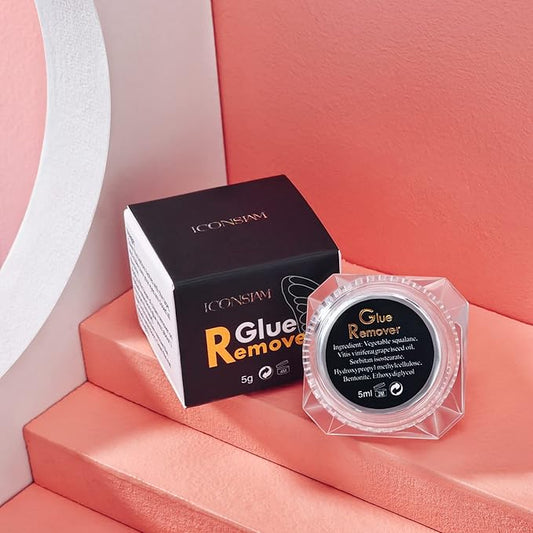 Eyelash Extension Remover Cream, Gentle Lash Remover Cream, Eyelash Adhesive Remover, Low Irritation Cream for Sensitive Skin (Glue remover-cream(5g))