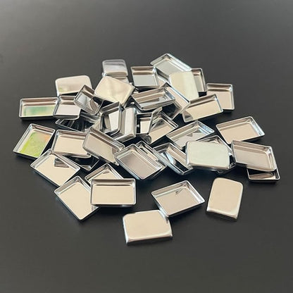 FCLUB 100Pack Empty Eyeshadow Metal Pans Cosmetic Eyeshadow Blush Lipstick Organizer with Magnets