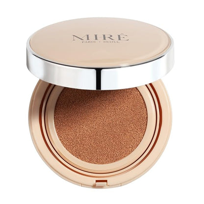 MIRECOSMETICS Velvet Finish All in 1 Cushion Foundation │Long Lasting, Full Coverage for All Skin Types (0.67oz) (03 Doré)