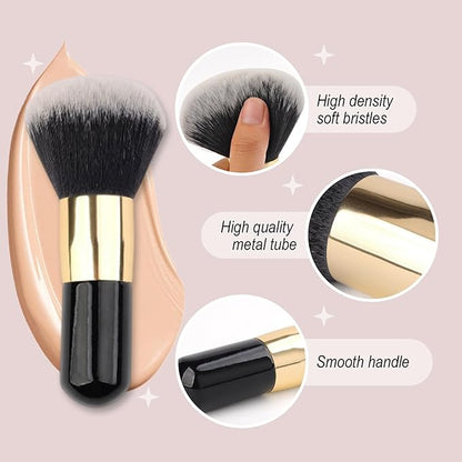 BB Blur Tinted Moisturizer, BB Moisturizer Spf 30, BB Tinted Primer with Brush, Full Coverage Light-Medium Skin Color Hydrating & Smoothing (Ivory)
