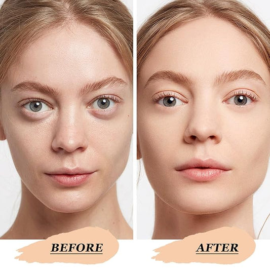 Boobeen Air Cushion BB Cream, Lightweight Moisturizing Foundation Face Makeup, Natural Matte Concealer for Dewy Finish, Conceal & Brighten Nude Base Primer Cream to Even Skin Tone, Long Lasting