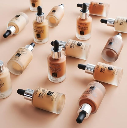 Catrice | HD Foundation 42 & The Hydrator Plump & Fresh Primer Bundle | Full Coverage Makeup | Vegan & Cruelty Free