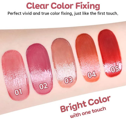 BBIA Water Fit Tint - Extreme Persistence Long-Lasting Watery Glow Fixing Tint Lightweight High Pigment Clear Colors Non-Smudging Glowy Finish Korean Daily Lip Makeup (04 FEELING CHOCO, Pack of 1)