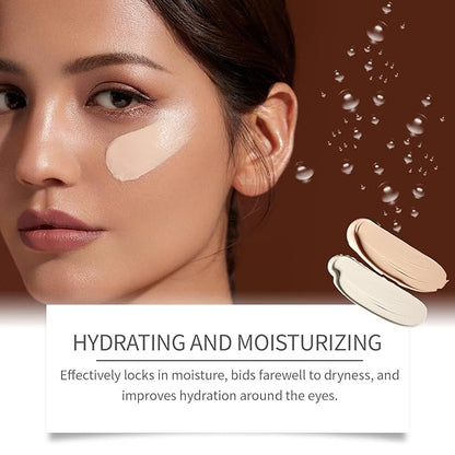 Dark Circle Concealer Cream – Lightweight, Hydrating Eye Concealer for Daily Use, Moisturizing, Brightening and Covering Under-Eye Circles (Ivory)