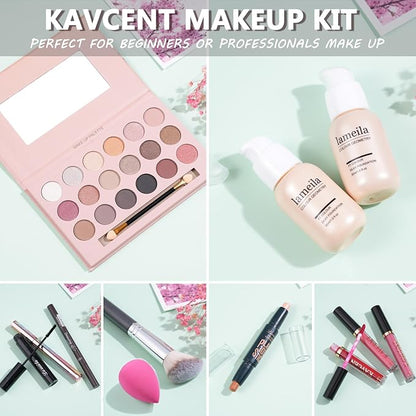 Makeup Kits Makeup Kit for Women Full Kit Makeup Sets for Teens Make up Kit for Teenagers Gift 18 Color Eyeshadow Palette Lipgloss Makeup Sets for Women Make up Kit