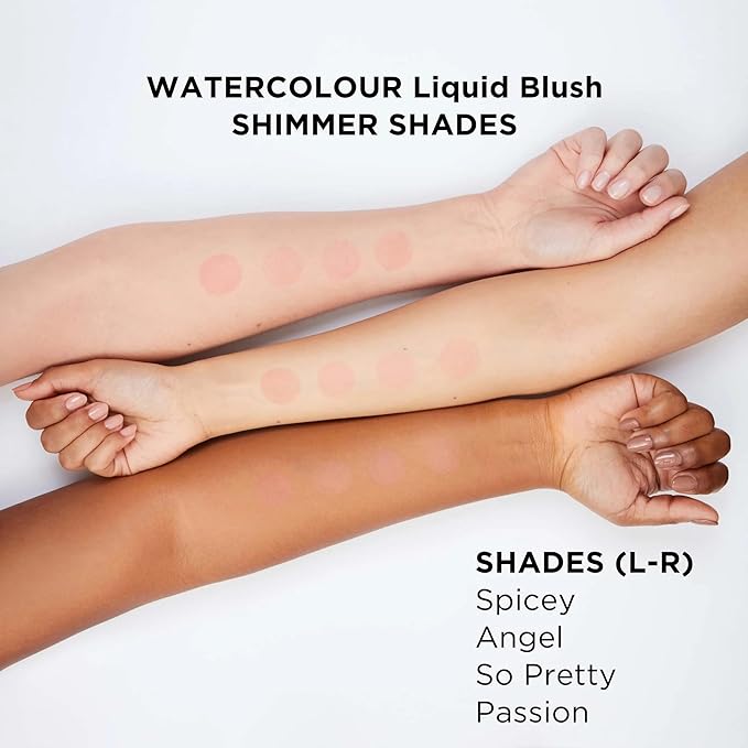 WATERCOLOUR LIQUID BLUSH PASSION – Lightweight, Buildable, Water-Resistant Formula for Cheeks, Lips