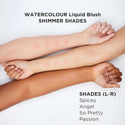 WATERCOLOUR LIQUID BLUSH PASSION – Lightweight, Buildable, Water-Resistant Formula for Cheeks, Lips
