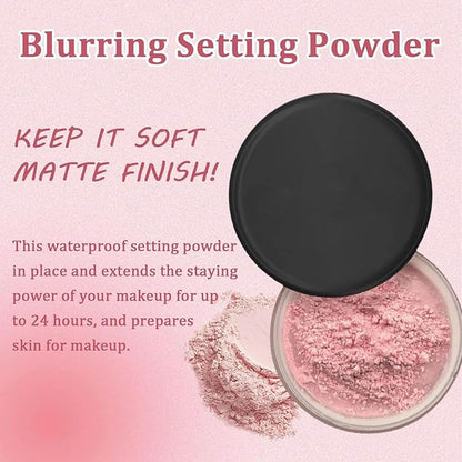 Pink Setting Powder, Blurring Setting Powder, Pink Setting Powder Loose Blurring, Pink Setting Powder Blurring, Blurring Powder for All Skin Tones (1)