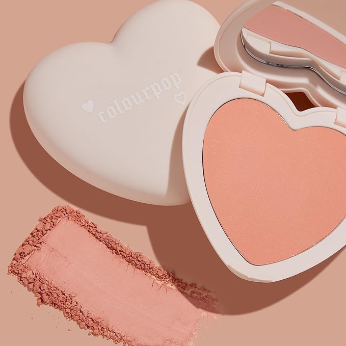 ColourPop Silky Powder Blush - Long-Wear Blush for Cheeks with Medium-Buildable Coverage - Leaves Skin with a Soft, Matte Finish - Kiss N Tell (0.16 oz)