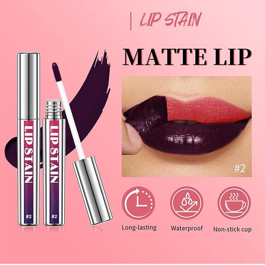 Dulele 3PCS Lip Liner Stain, Peel Off Lip Liner Tattoo, Natural Long Lasting Lip Stain Peel Off, Nude Pink Matte Finish Lip Gloss for All Skin Types