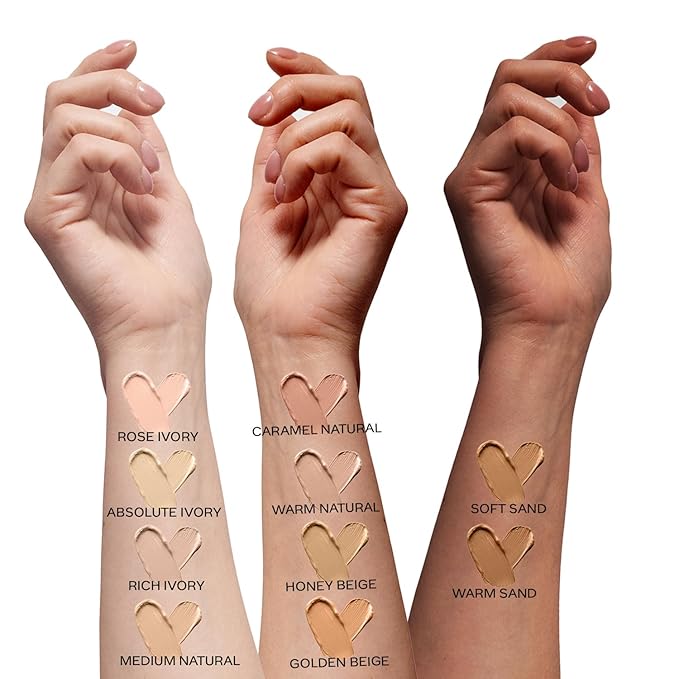 All Day Hydra Matte Foundation with SPF 30 - Absolute Ivory | 3-in-1 Foundation Moisturizer Sunscreen | Oil Free with Vitamin C | 0.85 Fl oz (25ml)