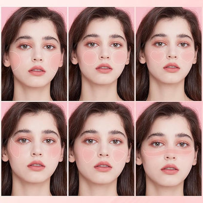 FOCALLURE Silky Cream Liquid Blush,Leaving a Matte Dewy Makeup Look,Easy to Apply and Create a Natural Flush,Long Lasting and Lightweight Cheek Blush Face Makeup,BLOODY MARY