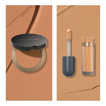 Cover FX Discoloration Kit: Total Coverage Cream Foundation - T1 + Skin Discovered Longwear Concealer, T2 - Full Coverage