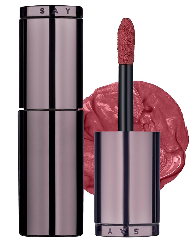 HEVVYMAKEUP Blurring Effect Lip Tint(Moody) - Airy Velvet Matte Lips - Vegan, Longwear, Vibrant, Buildable Creamy Soft Texture - Korean Lip Makeup, Sweet Rosy, 0.13 fl.oz.